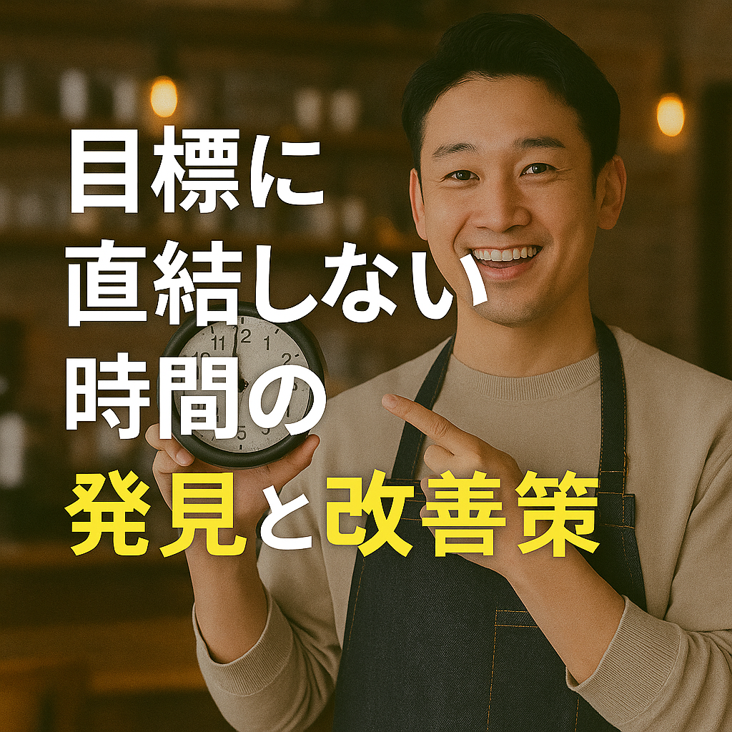 目標に直結しない時間の発見と改善策 - あなたの理想を実現する行動収益化法