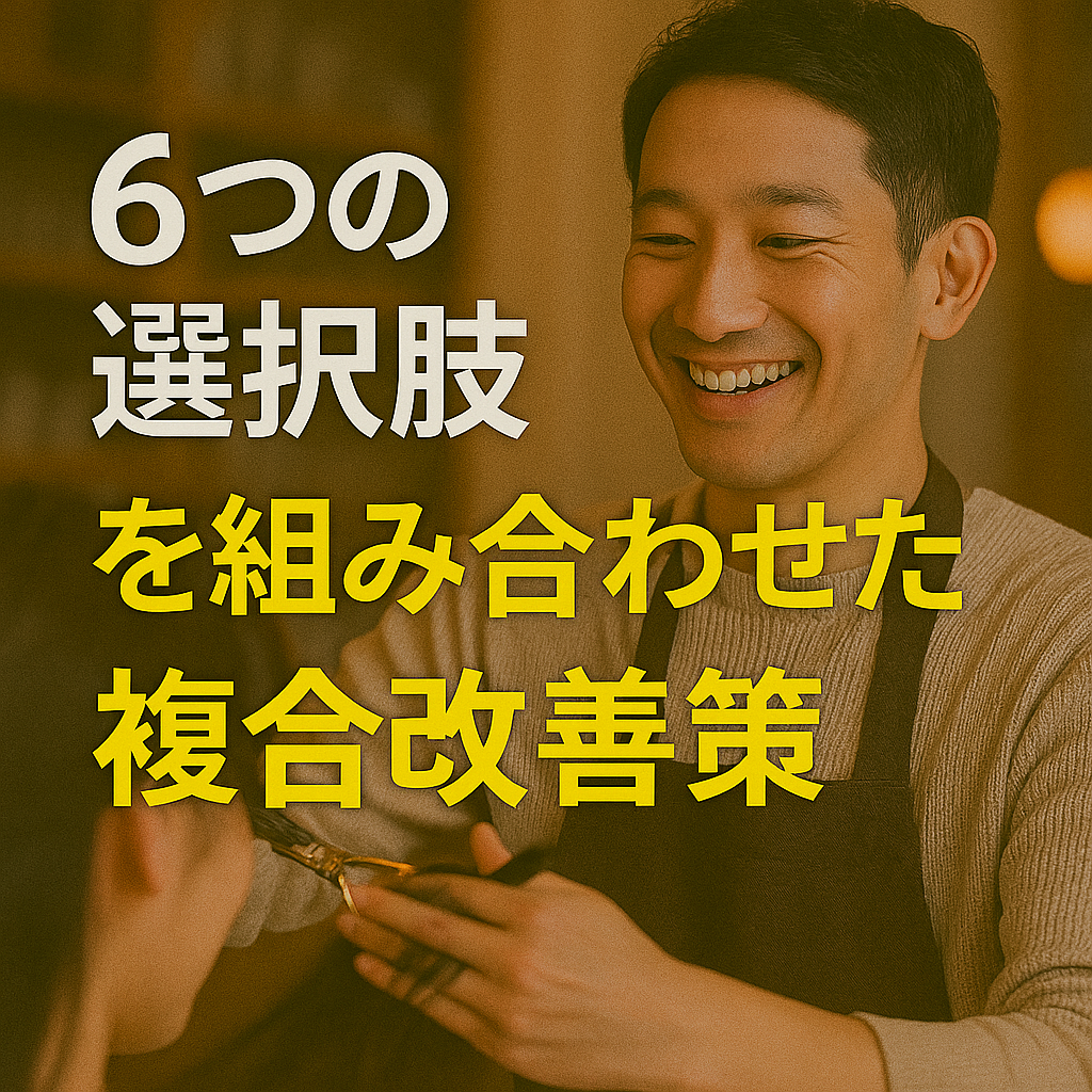 6つの選択肢を組み合わせた複合改善策 - あなたの理想を実現する行動収益化法