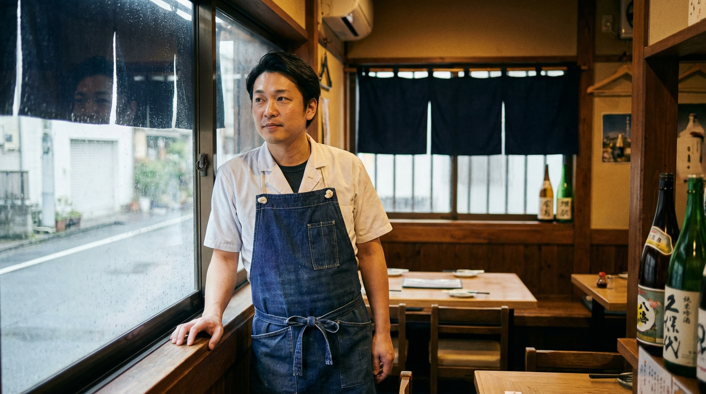 希望に満ちた飲食店経営者